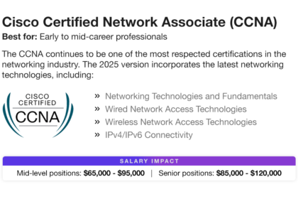Top 5 Networking Certifications to Increase Your Salary